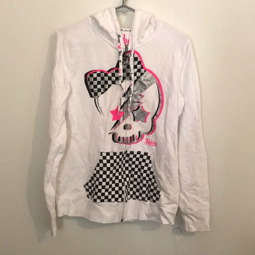 Abbey dawn by Avril Lavigne white hoodie size xl